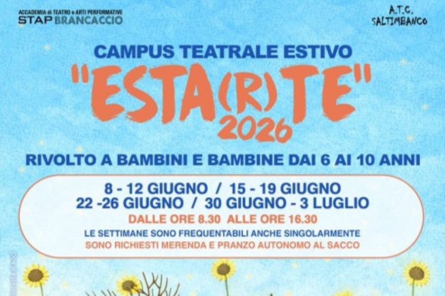 Centro Estivo teatrale &ldquo;Esta(r)te&rdquo; 2026